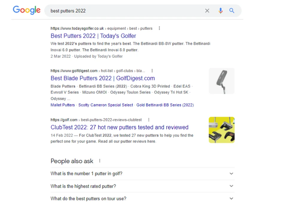 Best Putters 2022 Google Search